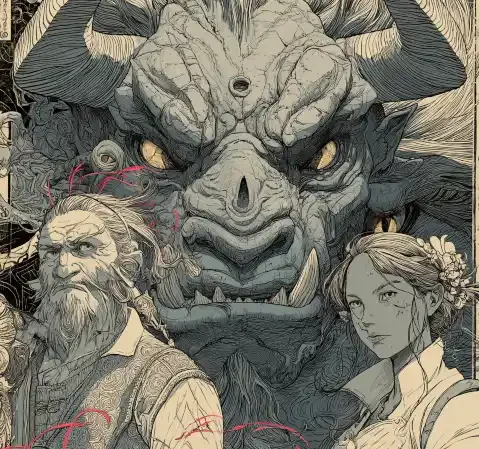 恋爱题材封面示意：柔和光线下的两人对望场景